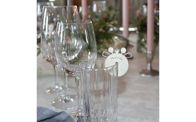 Bordkort Til Glas Træ Giraf