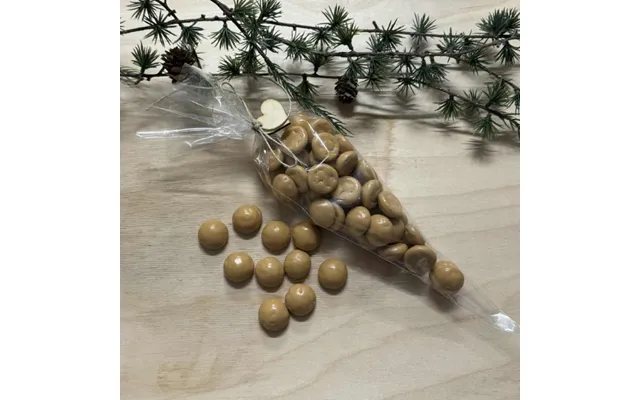 Chokoladeovertrukne Pebernødder Med Karamel Havsalt