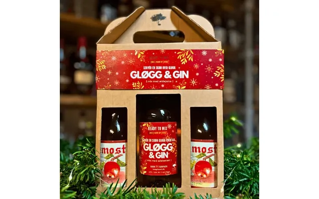 Gavekasse Gløgg & Gin Inkl 2 Æblemost