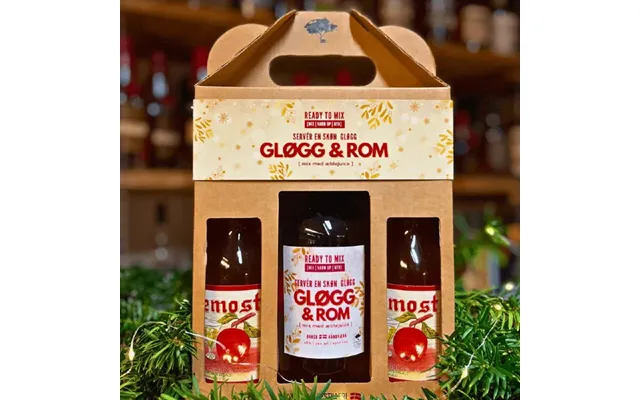 Gavekasse Gløgg & Rom Inkl 2 Æblemost