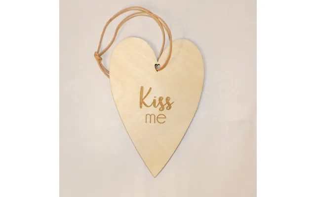 Træhjerte Kiss Me