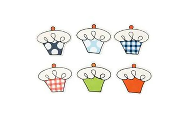 Vivi Gade Træstickers - London Cupcake