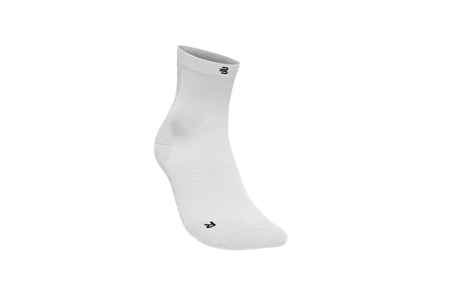 Bauerfeind Run Ultralight Compression Sock - Mid Cut, Hvid