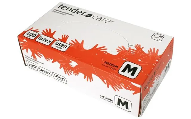 Tendercare Engangshandske Lateks 100 Stk