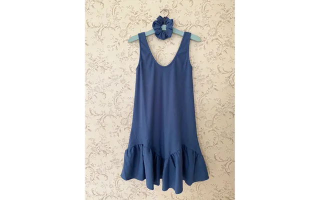 Gammelholm Copenhagen Hollyhock Dress Steel Blue - M