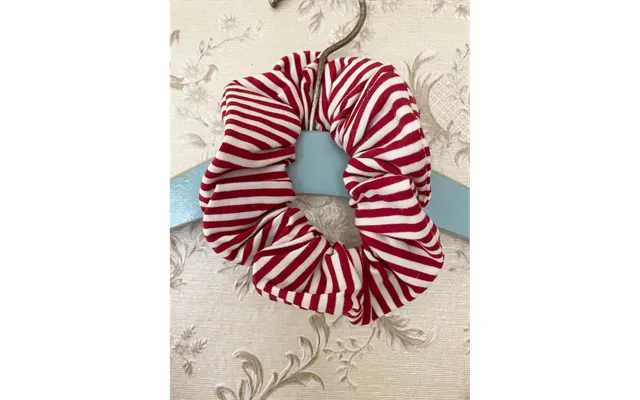 Gammelholm Copenhagen Hollyhock Scrunchie Red Stripe