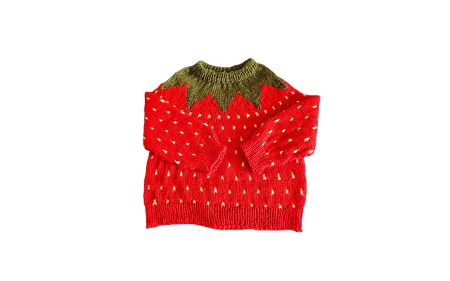 Fruit Sweater Garnpakke Jordbær - Str. 1 Ca. 6-12mdr. 50g Gul