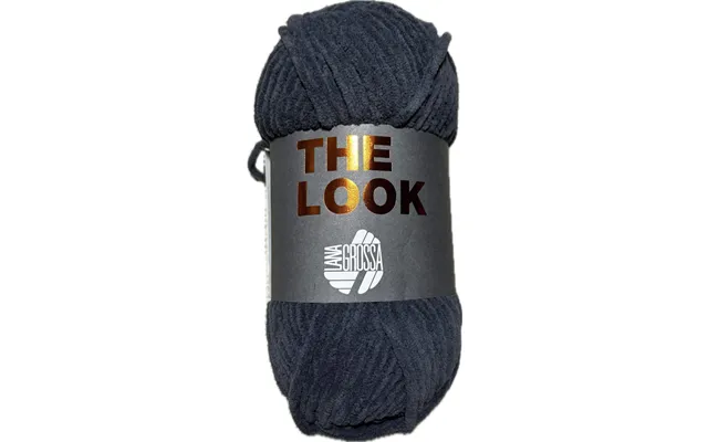 Lana Grossa The Look, Velourgarn I Polyester - 14 Grå