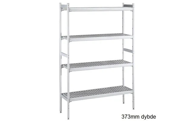 Alu. Reol Plasthylder 373mm Dyb - 373x1216mm