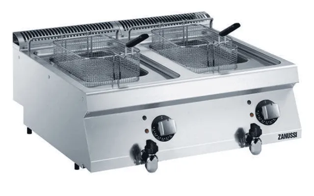 Friture Dobbelt Elektrisk Bordmodel 7kw 2x7 Liter Zanussi