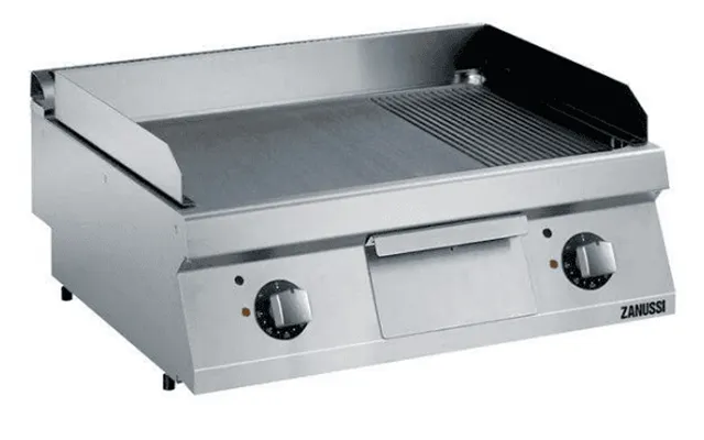 Stegeplade Evo700 Glat Rillet Elektrisk 730x540mm Zanussi