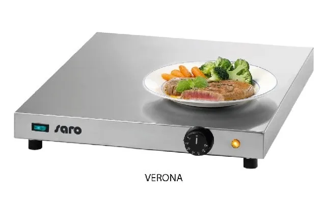 Varmeplade Verona Rustfri Stål Saro