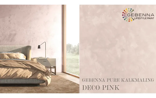 Gebenna Pure Kalkmaling 2782 Deco Pink Farveprøve 100 Ml