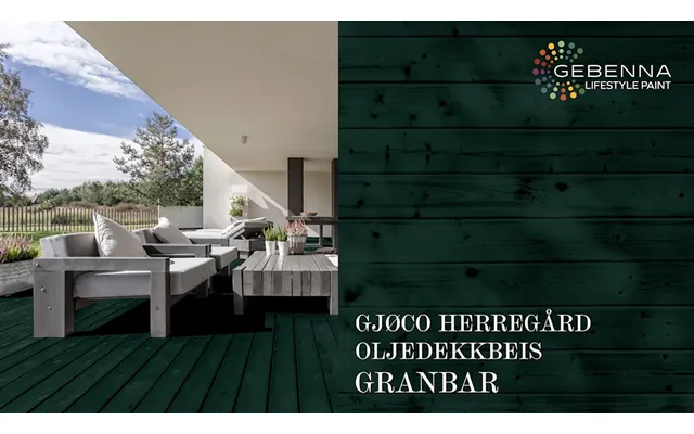 Gjøco Herregård Exclusive Oljedekkbeis 6059 Granbar 2,7 L