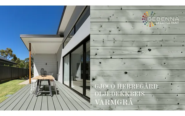 Gjøco Herregård Exclusive Oljedekkbeis 6070 Varmgrå 9 L