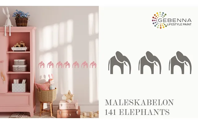 Maleskabelon - Elephants Nr 141