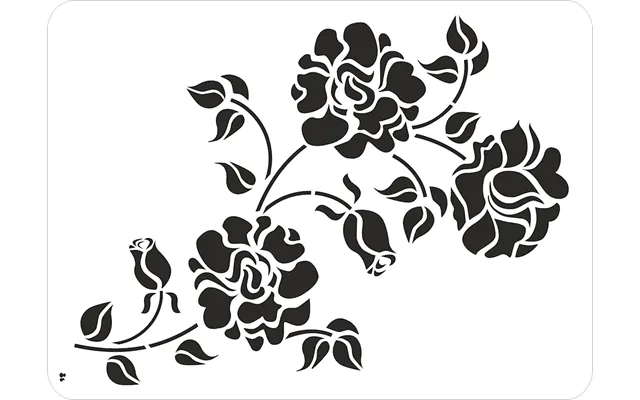 Maleskabelon - Roses In Black Nr 83