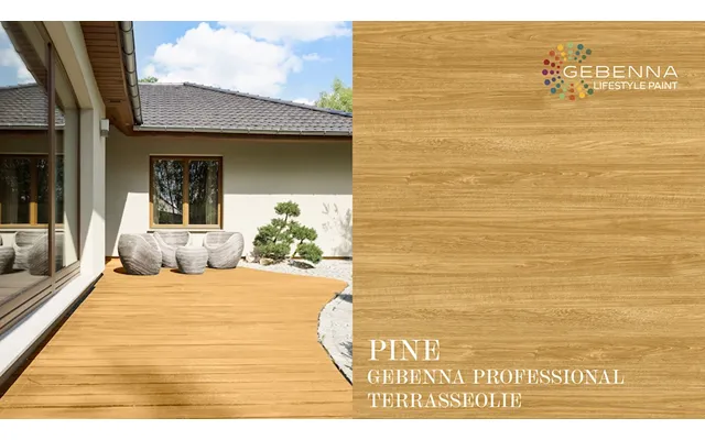 Storkøb Gebenna Professional Terrasseolie Pine 5 X 5 Liter