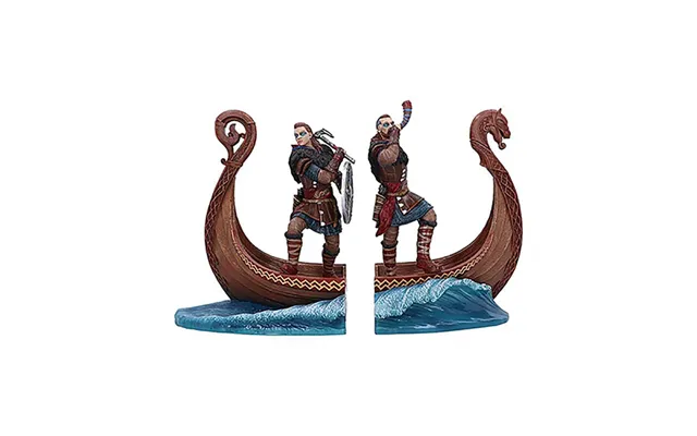 Bogstøtte - Eivor På En Båd Valhalla 31 Cm Figur