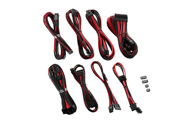 Cablemod Rt-series Pro Modmesh 12vhpwr Dual Cable Kit For Asus Seasonic - Black Red Kabelforlænger