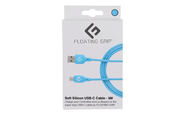 Floating Grip 3m Silicone Usb-c Cable Blå Kabler - Geekd.dk