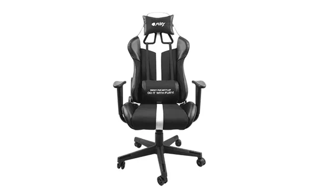 Fury Avenger Xl Gamer Stol Sort Hvid - Geekd.dk