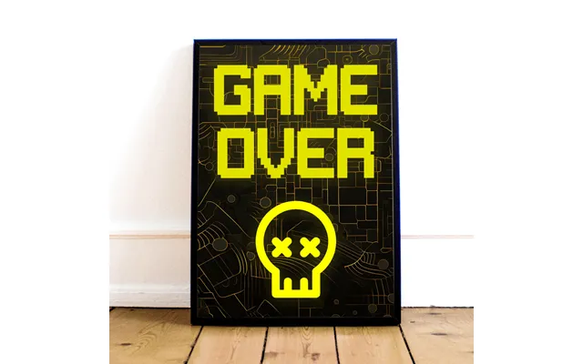 Game Over Plakat - Geekd.dk