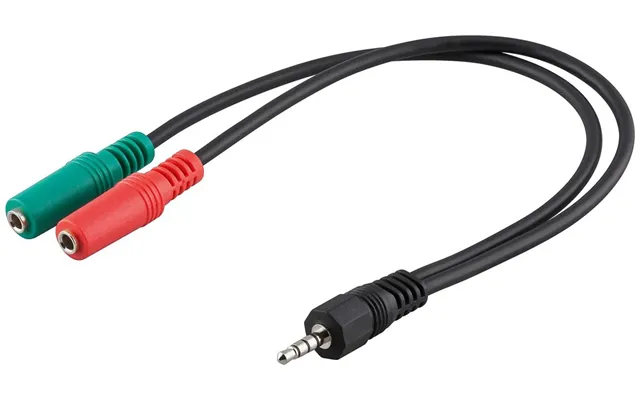Goobay Pc Computer Headset To 3.5mm 4 Pol Lyd Adapter - Geekd