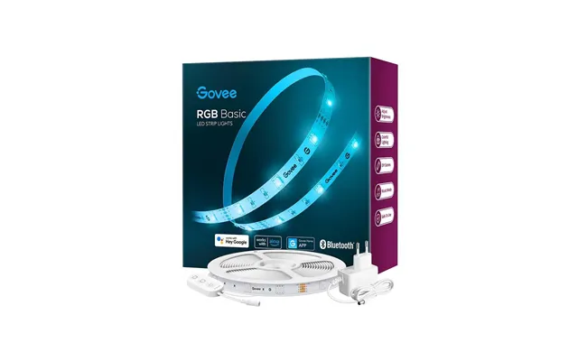 Govee Rgb Led Lysstrip Basic Wifi Bluetooth 10 M - Geekd.dk