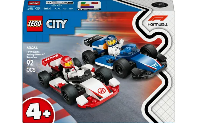 Lego 60464 City F1 Williams Racing And Haas F1 Racing Cars - Geekd
