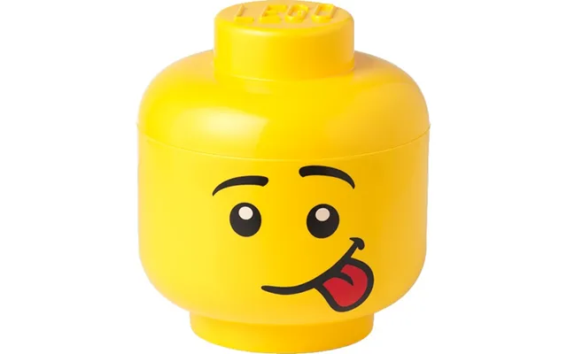 Lego Storage Head Silly Small - Gul Opbevaringskasse