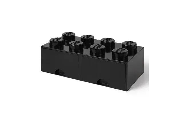 Legoâ Opbevaringsklods Med Skuffe 8 - Sort Opbevaringskasse