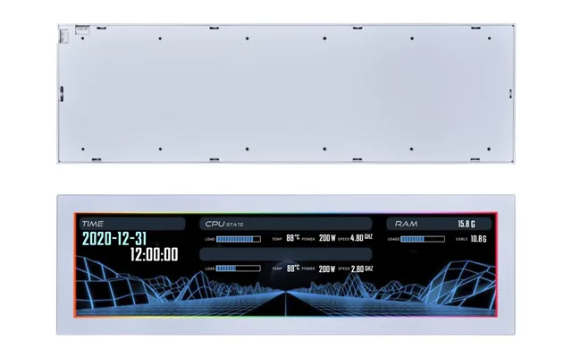 Lian Li 8.8 Universal Screen, Hvid Skærm - Geekd.dk