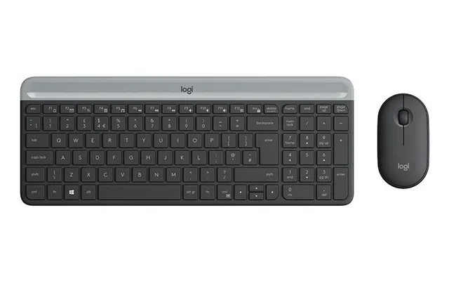 Logitech - Slim Wireless Keyboard And Mouse Combo Mk470 Nordic Tastatur