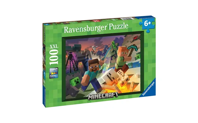 Minecraft Jigsaw Monster Minecraft 100 Brikker Puslespil - Geekd