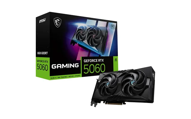 Msi Geforce Rtx 5060 Gaming Oc 8g - Sort Grafikkort