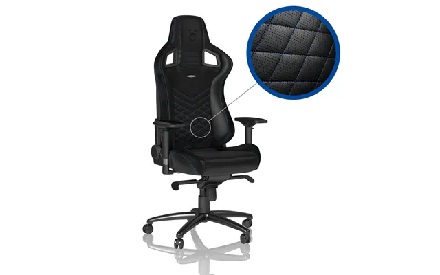 Noblechairs Epic Sort Blå Stol - Geekd.dk