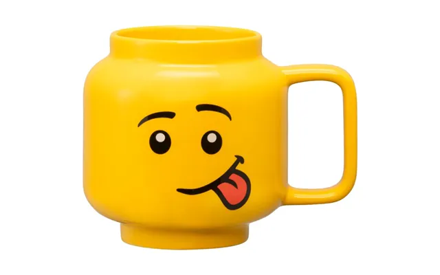 Room Copenhagen Lego Ceramic Mug Silly, Large Yellow Kop - Geekd
