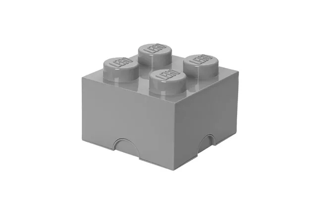 Room Copenhagen Lego Storage Brick 4 Grey - Rc40031740 Opbevaringskasse
