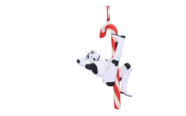 Stormtrooper Candy Cane Juleophæng 12 Cm Julekugle - Geekd.dk
