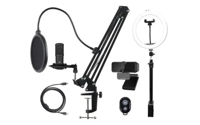 Streaming Kit, Microphone, Webcam, Ring Light - Geekd.dk