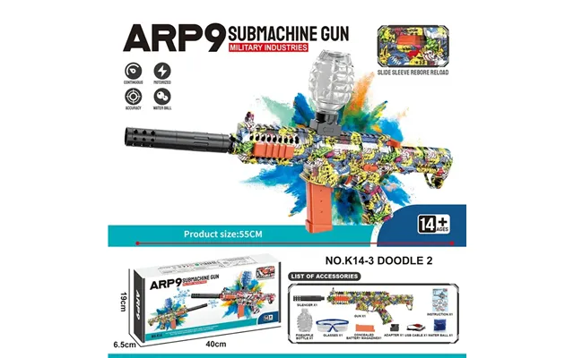 Gel Blaster Arp9 Mini - Crazy Skull