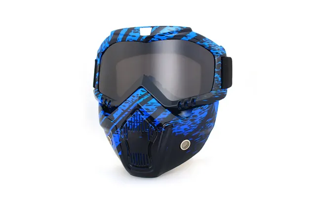 Gel Blaster Fullface Custom Maske - Blue Dark