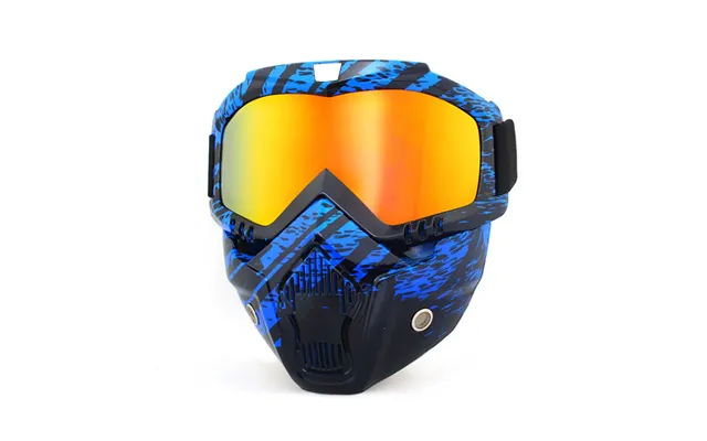 Gel Blaster Fullface Custom Maske - Blue Gold