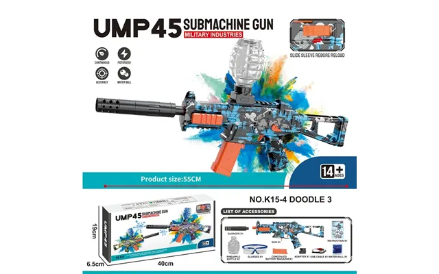 Gel Blaster Ump 45 Mini - Blue Camo
