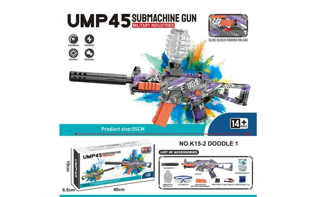 Gel Blaster Ump 45 Mini - Extreme Lilla