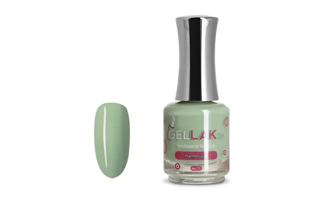 Grøn Vandbaseret Neglelak Harmonious No. 11 15 Ml Gellak.dk
