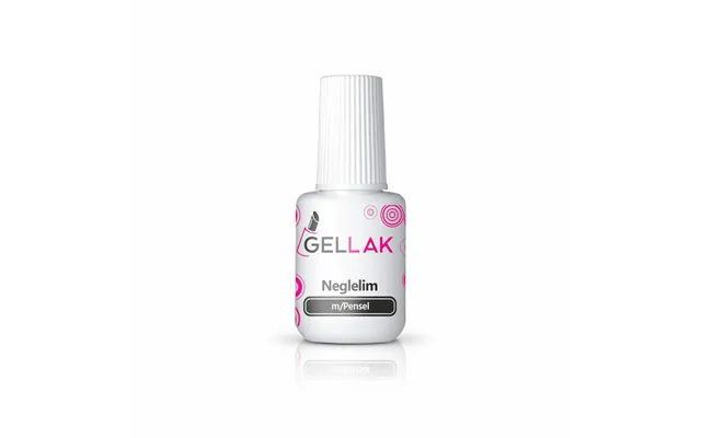 Neglelim 7,5 Ml Neglelim Med Pensel Til Kunstige & Falske Negle