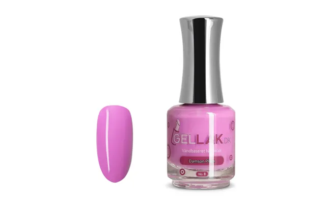 Pink Vandbaseret Neglelak Damson Plum No. 8 15 Ml Gellak.dk