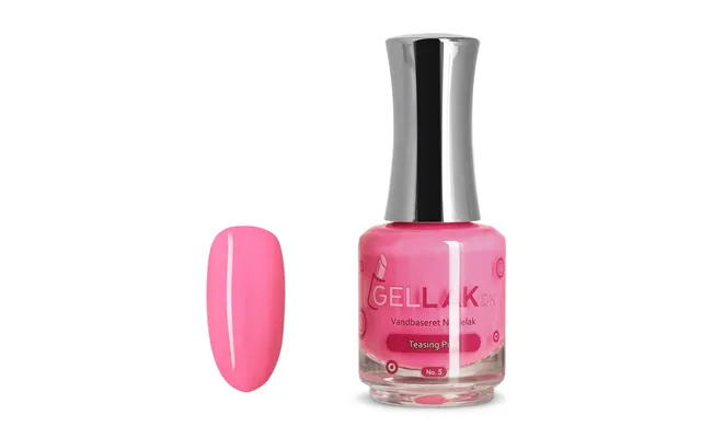 Pink Vandbaseret Neglelak Teasing Pink No. 5 15 Ml Gellak.dk